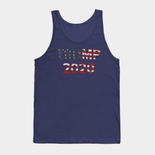 Trump 2020 American Flag Tank Top